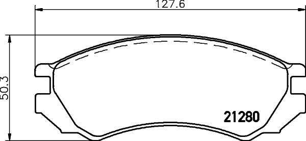 Mintex MDB1443 - Комплект спирачно феродо, дискови спирачки vvparts.bg