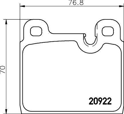 Mintex MDB1455 - Комплект спирачно феродо, дискови спирачки vvparts.bg