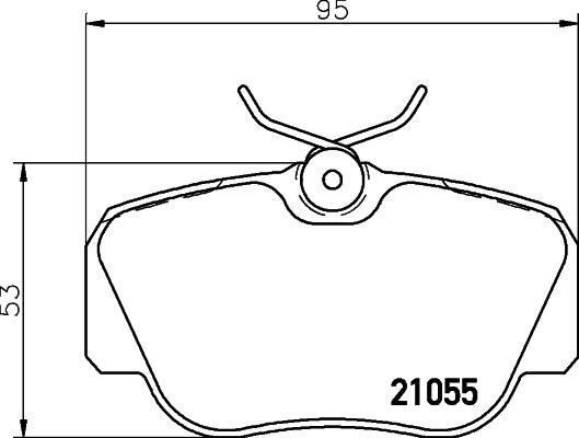 Mintex MDB1402 - Комплект спирачно феродо, дискови спирачки vvparts.bg