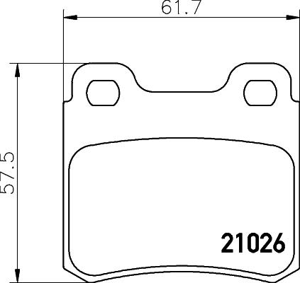 Mintex MDB1480 - Комплект спирачно феродо, дискови спирачки vvparts.bg