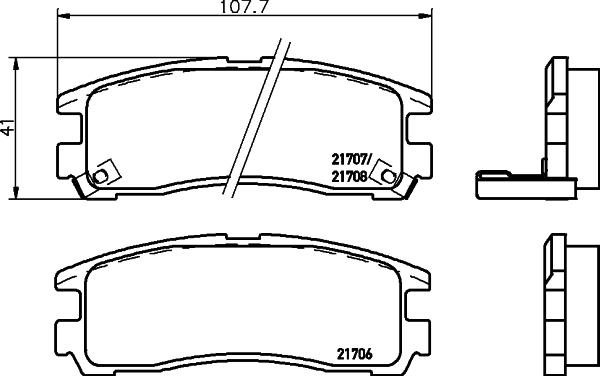 Textar TX0409 - Комплект спирачно феродо, дискови спирачки vvparts.bg