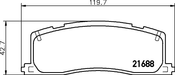 Mintex MDB1547 - Комплект спирачно феродо, дискови спирачки vvparts.bg