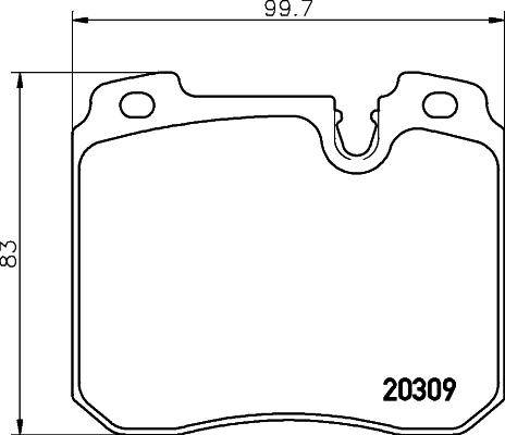 Mintex MDB1550 - Комплект спирачно феродо, дискови спирачки vvparts.bg