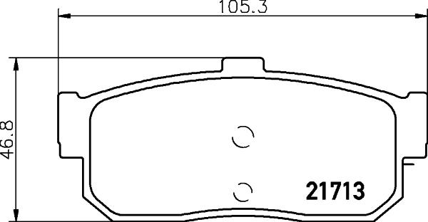 Mintex MDB1501 - Комплект спирачно феродо, дискови спирачки vvparts.bg