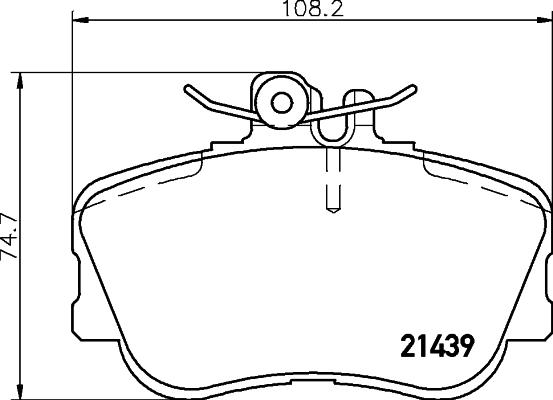 Mintex MDB1642 - Комплект спирачно феродо, дискови спирачки vvparts.bg