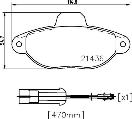 Mintex MDB1666 - Комплект спирачно феродо, дискови спирачки vvparts.bg