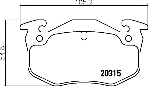 Mintex MDB1668 - Комплект спирачно феродо, дискови спирачки vvparts.bg