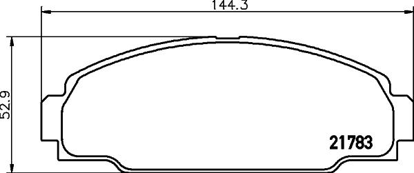 Mintex MDB1619 - Комплект спирачно феродо, дискови спирачки vvparts.bg