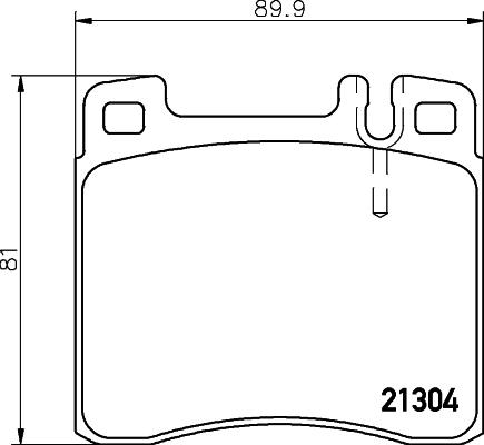 Mintex MDB1626 - Комплект спирачно феродо, дискови спирачки vvparts.bg