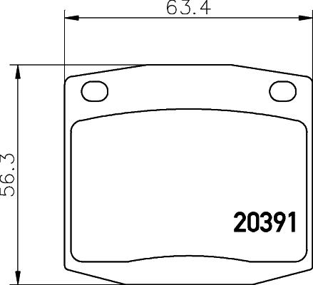 Mintex MDB1097 - Комплект спирачно феродо, дискови спирачки vvparts.bg