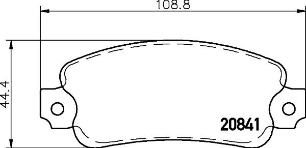 Mintex MDB1088 - Комплект спирачно феродо, дискови спирачки vvparts.bg