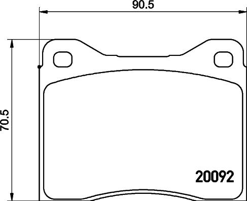 Mintex MDB1126 - Комплект спирачно феродо, дискови спирачки vvparts.bg