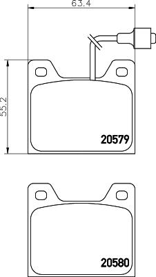 Mintex MDB1146 - Комплект спирачно феродо, дискови спирачки vvparts.bg