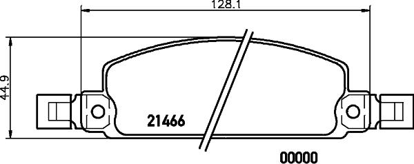 Mintex MDB1140 - Комплект спирачно феродо, дискови спирачки vvparts.bg