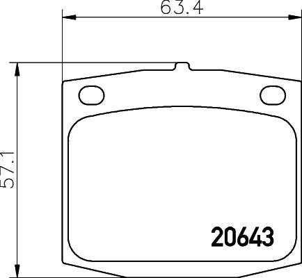 Mintex MDB1159 - Комплект спирачно феродо, дискови спирачки vvparts.bg