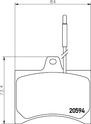 Mintex MDB1155 - Комплект спирачно феродо, дискови спирачки vvparts.bg