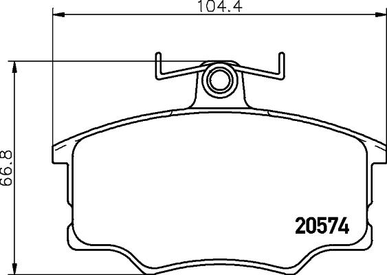 Mintex MDB1150 - Комплект спирачно феродо, дискови спирачки vvparts.bg