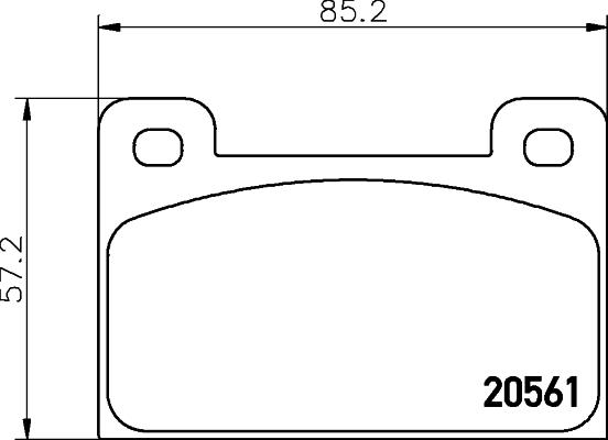 Mintex MDB1165 - Комплект спирачно феродо, дискови спирачки vvparts.bg