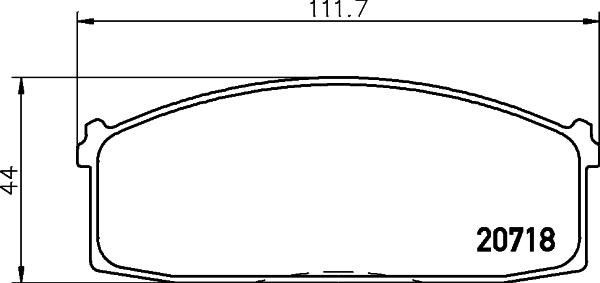 Mintex MDB1183 - Комплект спирачно феродо, дискови спирачки vvparts.bg