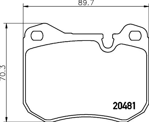 Mintex MDB1132 - Комплект спирачно феродо, дискови спирачки vvparts.bg