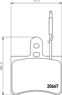 Mintex MDB1177 - Комплект спирачно феродо, дискови спирачки vvparts.bg