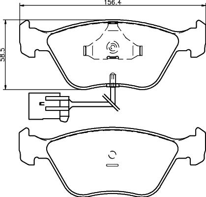 Mintex MDB1810 - Комплект спирачно феродо, дискови спирачки vvparts.bg