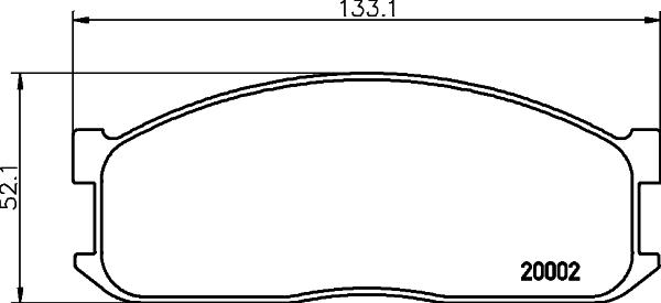 Mintex MDB1346 - Комплект спирачно феродо, дискови спирачки vvparts.bg