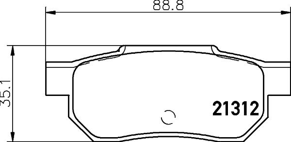 Mintex MDB1360 - Комплект спирачно феродо, дискови спирачки vvparts.bg