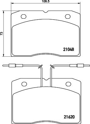 Mintex MDB1307 - Комплект спирачно феродо, дискови спирачки vvparts.bg