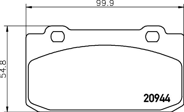 Mintex MDB1299 - Комплект спирачно феродо, дискови спирачки vvparts.bg