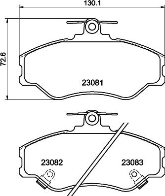 Mintex MDB1762 - Комплект спирачно феродо, дискови спирачки vvparts.bg