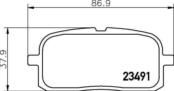 Mintex MDB1709 - Комплект спирачно феродо, дискови спирачки vvparts.bg