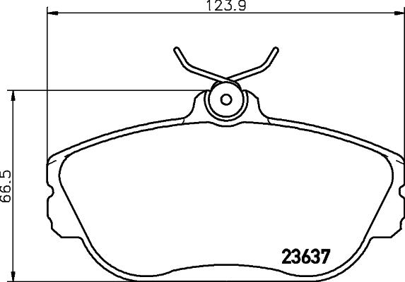 Mintex MDB1782 - Комплект спирачно феродо, дискови спирачки vvparts.bg