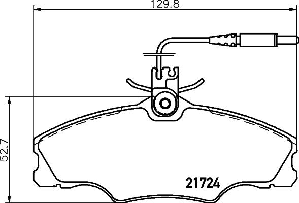 Mintex MDB1731 - Комплект спирачно феродо, дискови спирачки vvparts.bg