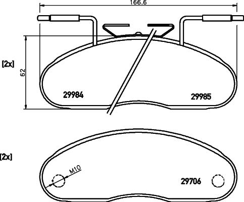 FTE 9001584 - Комплект спирачно феродо, дискови спирачки vvparts.bg