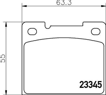 Mintex MDB1723 - Комплект спирачно феродо, дискови спирачки vvparts.bg