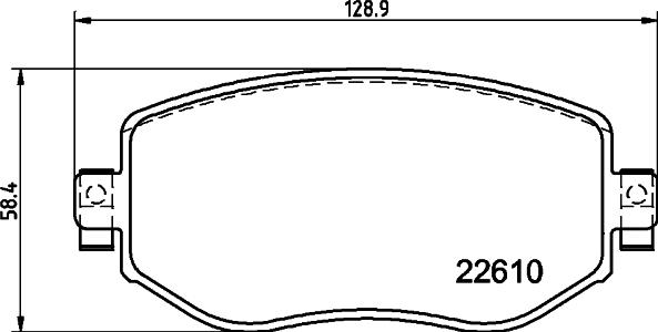 Mintex MDB3986 - Комплект спирачно феродо, дискови спирачки vvparts.bg