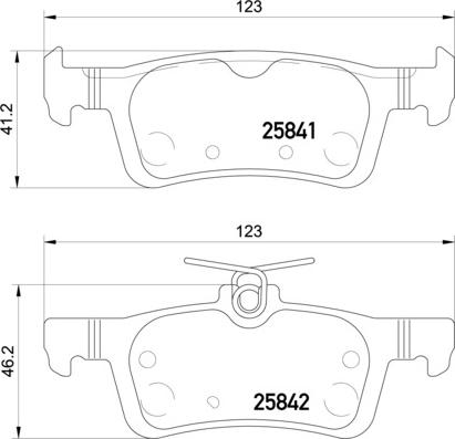 Mintex MDB3413 - Комплект спирачно феродо, дискови спирачки vvparts.bg