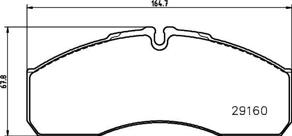 Mintex MDB3422 - Комплект спирачно феродо, дискови спирачки vvparts.bg