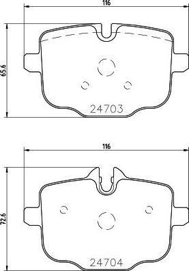 Mintex MDB3008 - Комплект спирачно феродо, дискови спирачки vvparts.bg