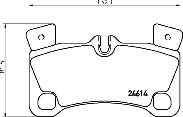 Mintex MDB3035 - Комплект спирачно феродо, дискови спирачки vvparts.bg