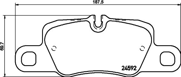 Mintex MDB3127 - Комплект спирачно феродо, дискови спирачки vvparts.bg