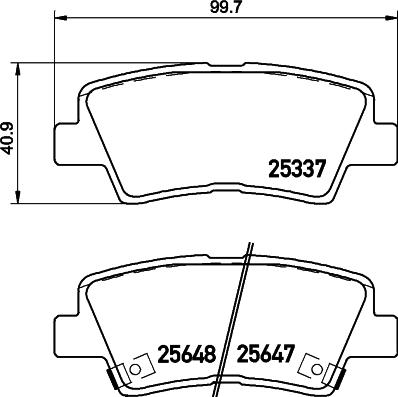 Mintex MDB3306 - Комплект спирачно феродо, дискови спирачки vvparts.bg