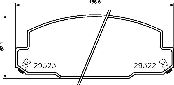 Mintex MDB3274 - Комплект спирачно феродо, дискови спирачки vvparts.bg