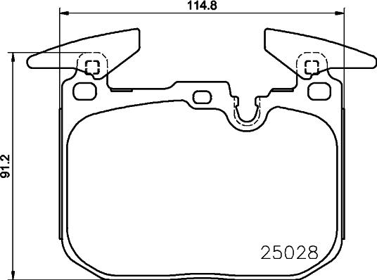 Mintex MDB4016 - Комплект спирачно феродо, дискови спирачки vvparts.bg