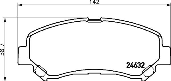 Mintex MDB2938 - Комплект спирачно феродо, дискови спирачки vvparts.bg