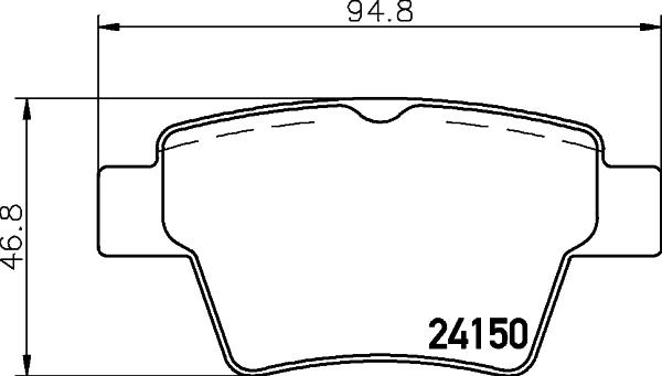 Mintex MDB2693 - Комплект спирачно феродо, дискови спирачки vvparts.bg