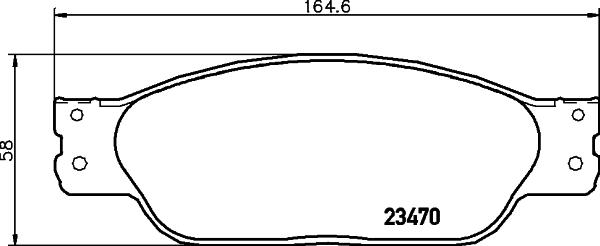 Mintex MDB2670 - Комплект спирачно феродо, дискови спирачки vvparts.bg