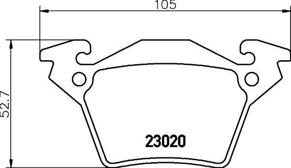 Mintex MDB2002 - Комплект спирачно феродо, дискови спирачки vvparts.bg