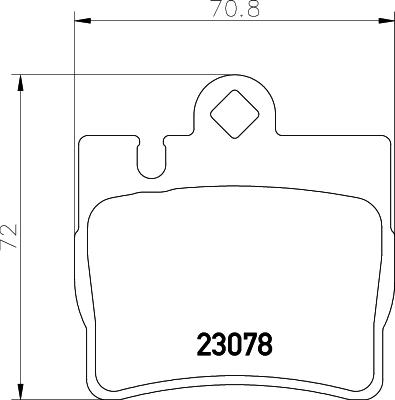 Mintex MDB2071 - Комплект спирачно феродо, дискови спирачки vvparts.bg